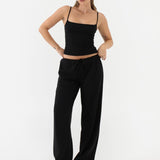 Easy Drawstring Pant | Black - Pants