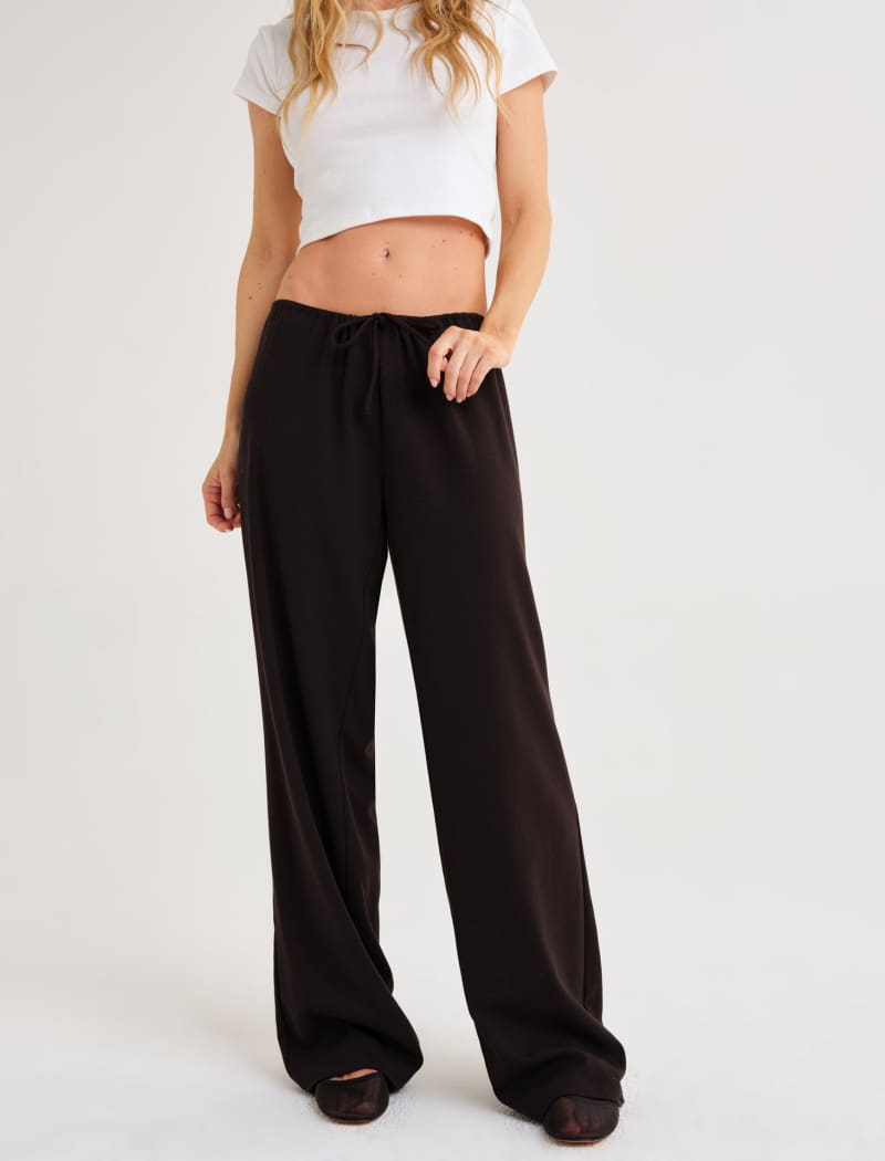 Easy Drawstring Pant | Black - Pants