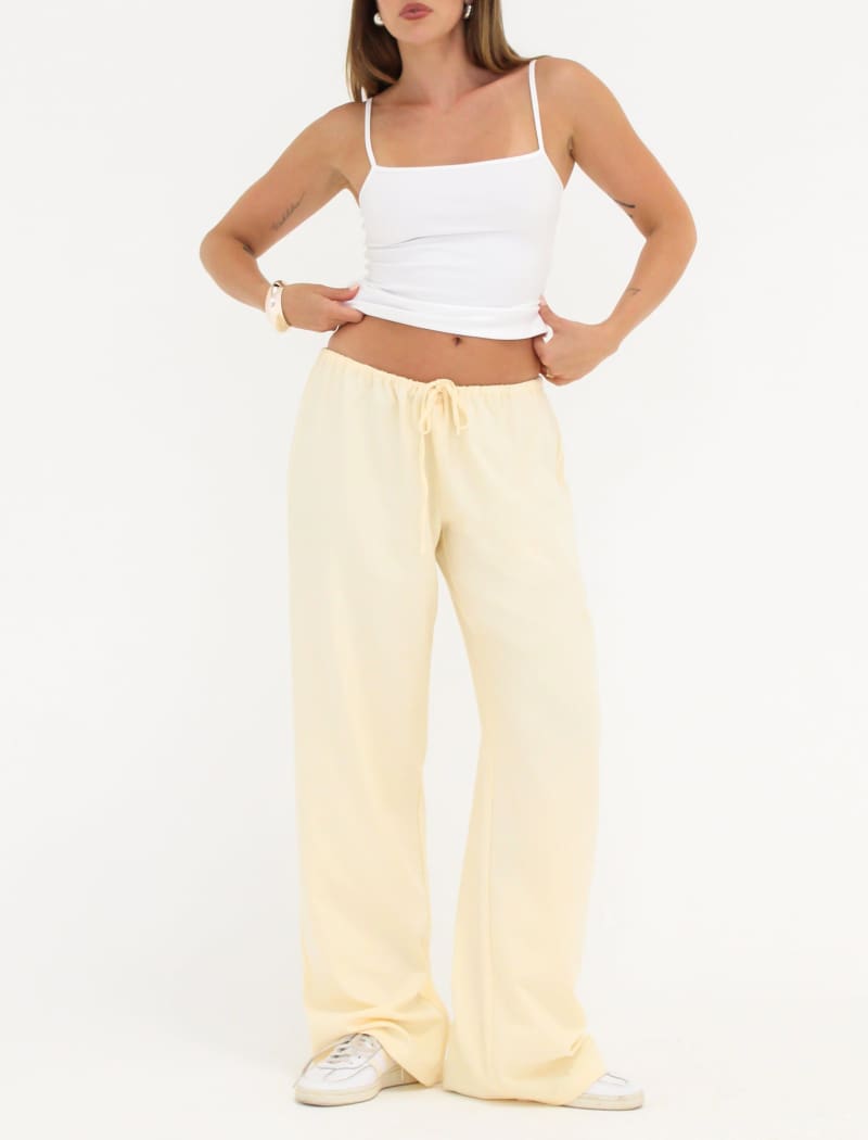 Easy Drawstring Pant | Buttercream - Pants