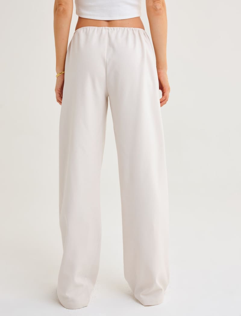 Easy Drawstring Pant | Cream - Pants