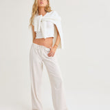 Easy Drawstring Pant | Cream - Pants