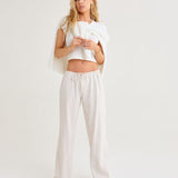 Easy Drawstring Pant | Cream - Pants