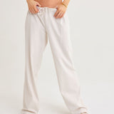 Easy Drawstring Pant | Cream - Pants