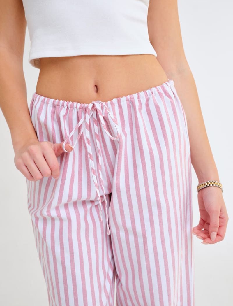 Easy Drawstring Pant | Cupid Stripe - Pants