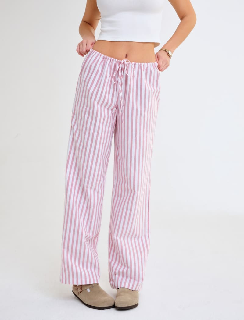 Easy Drawstring Pant | Cupid Stripe - Pants