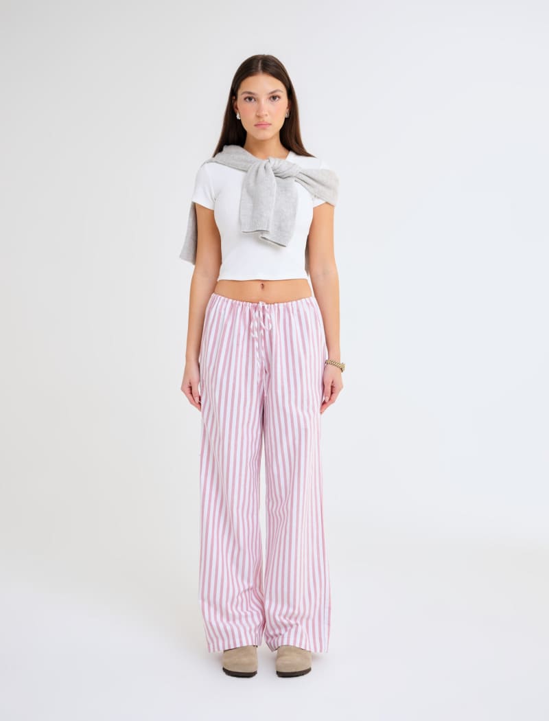 Easy Drawstring Pant | Cupid Stripe - Pants