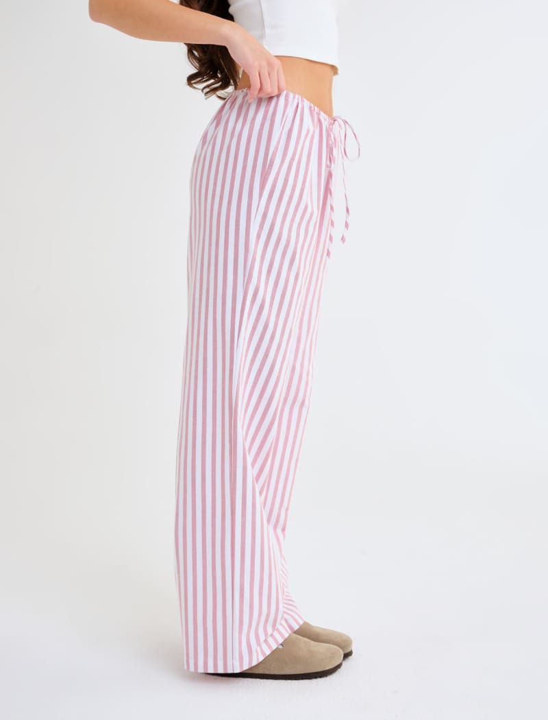 Easy Drawstring Pant | Cupid Stripe - Pants