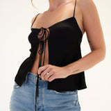 Edelweiss Cami | Black - Camis and Tanks