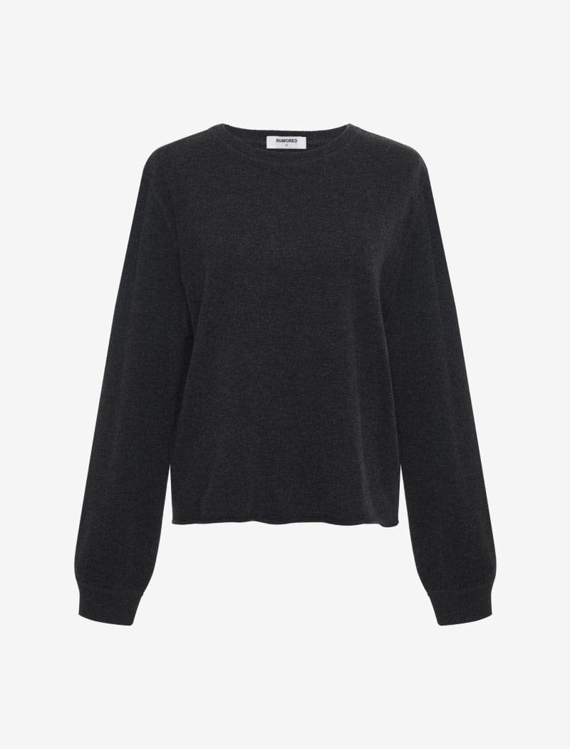 Washed black sweater sale