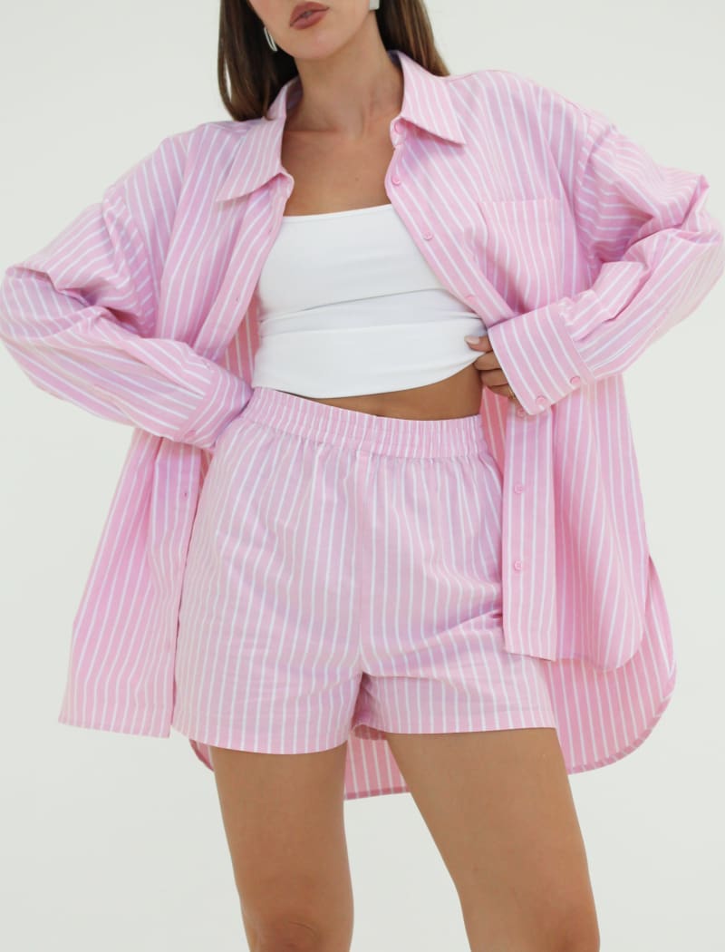 Ex-Boyfriend Button Up | Candy Stripe - Button-Up