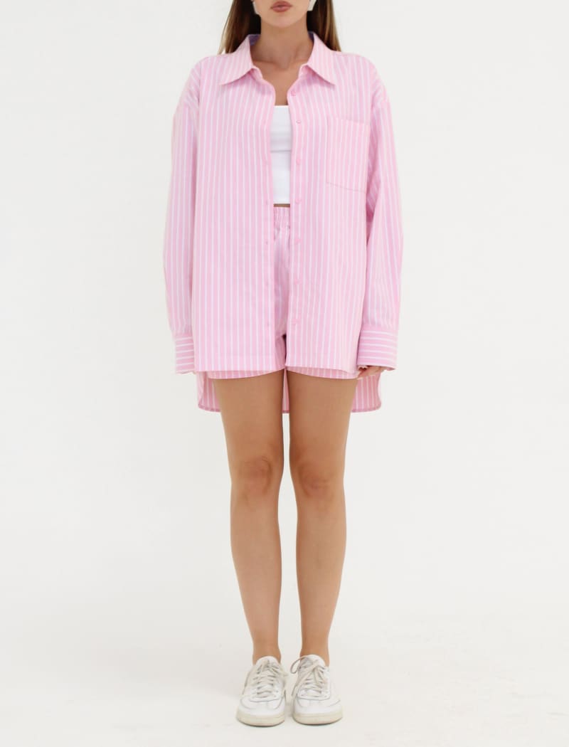 Ex-Boyfriend Button Up | Candy Stripe - Button-Up