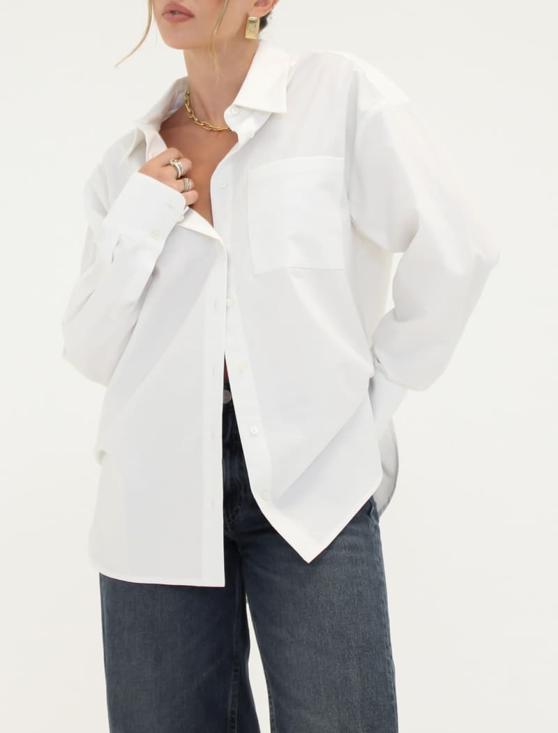 Ex-Boyfriend Button Up | White - Button-Up