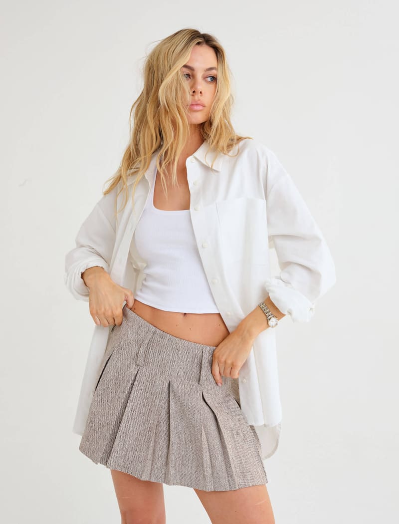 Ex-Boyfriend Button Up | White - Button-Up