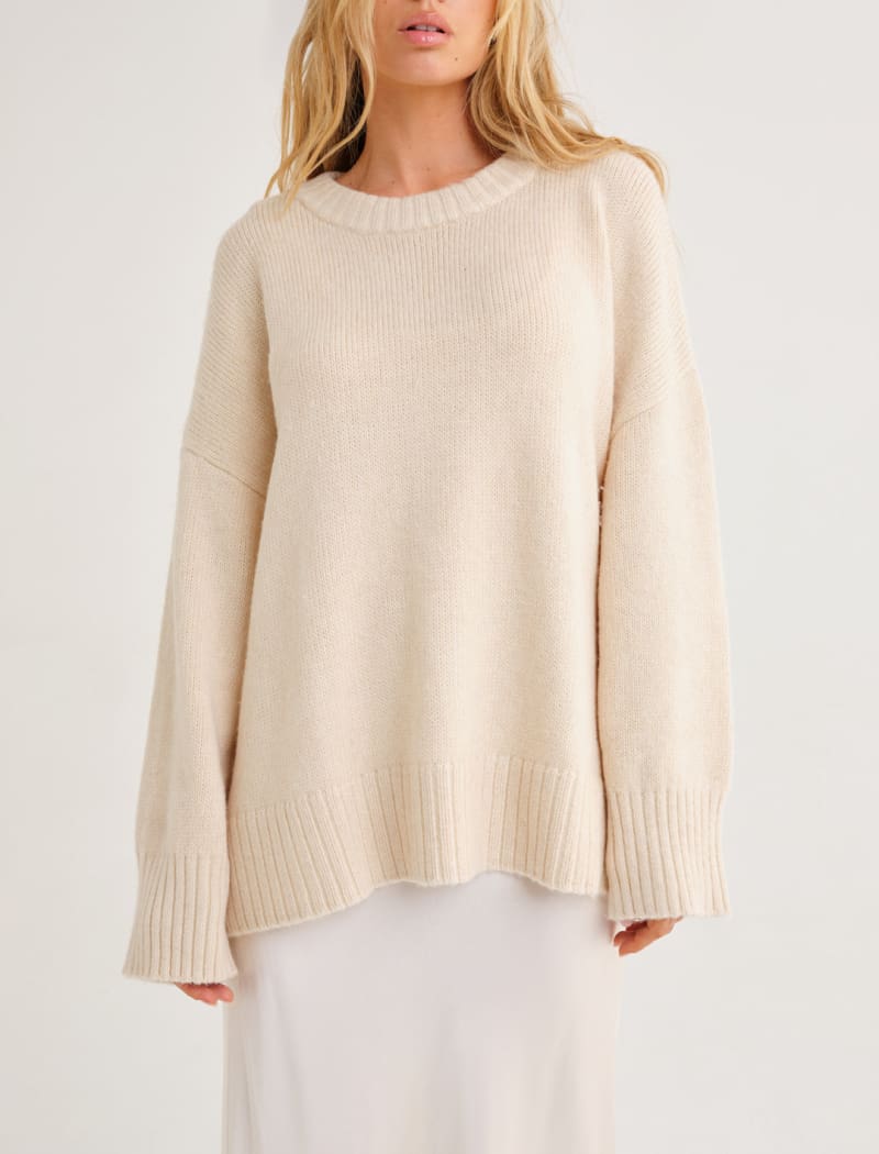 Fair Isle Sweater | Cream - Sweaters