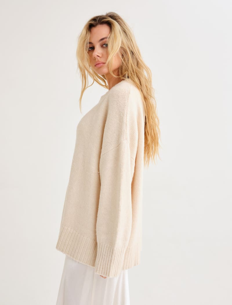 Fair Isle Sweater | Cream - Sweaters