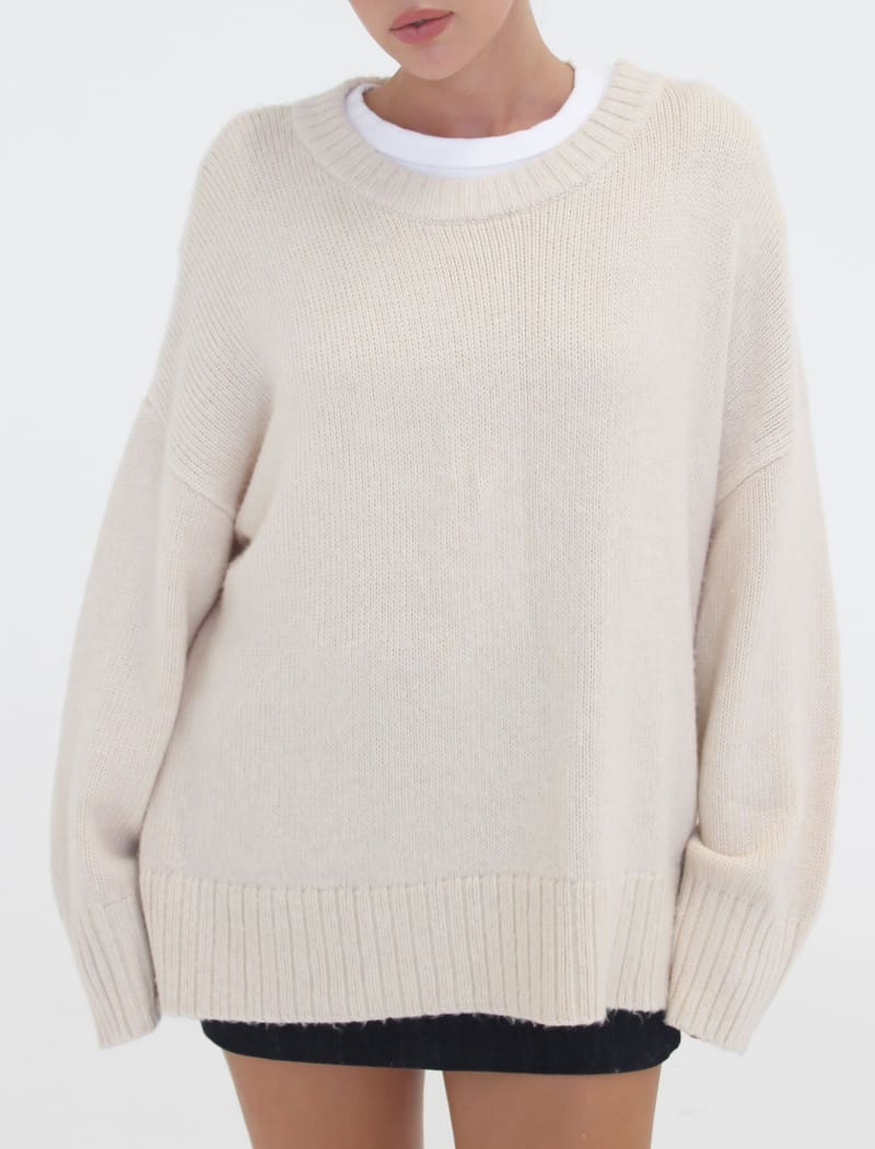 Fair Isle Sweater | Cream - Sweaters