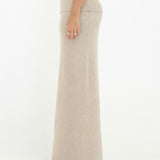 Fairfield Foldover Maxi Skirt | Latte - Maxi Skirt