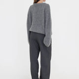 Fisherman Sweater | Heather Gray - Sweaters