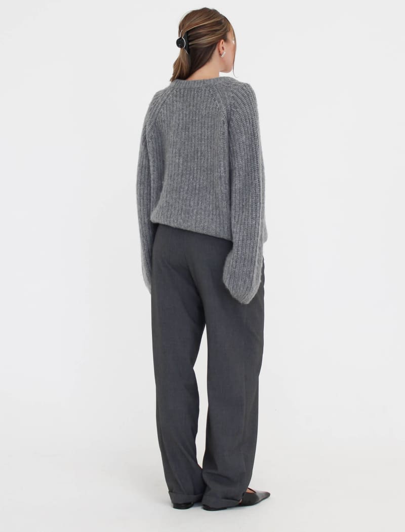 Fisherman Sweater | Heather Gray - Sweaters