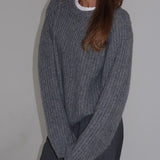 Fisherman Sweater | Heather Gray - Sweaters