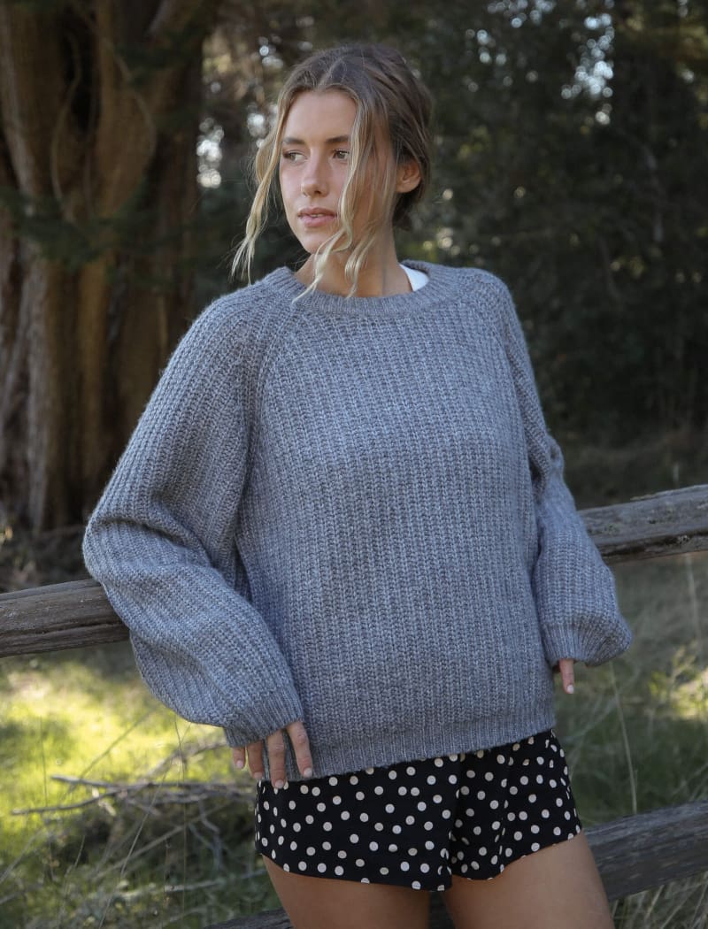 Fisherman Sweater | Heather Gray - Sweaters