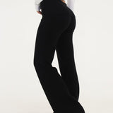 Fold-Over Pant | Black - Pants