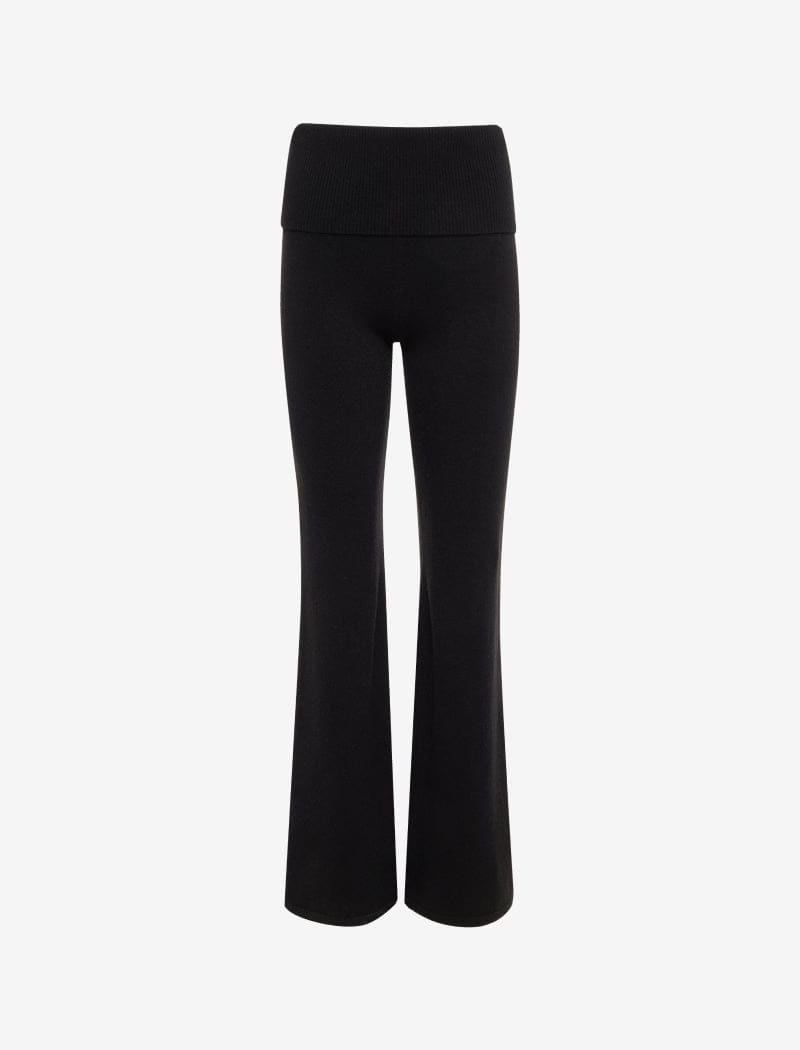 Fold-Over Pant | Black - Pants