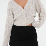 Frenchie Cardigan | Cream Cable