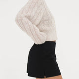 Frenchie Cardigan | Cream Cable