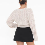 Frenchie Cardigan | Cream Cable