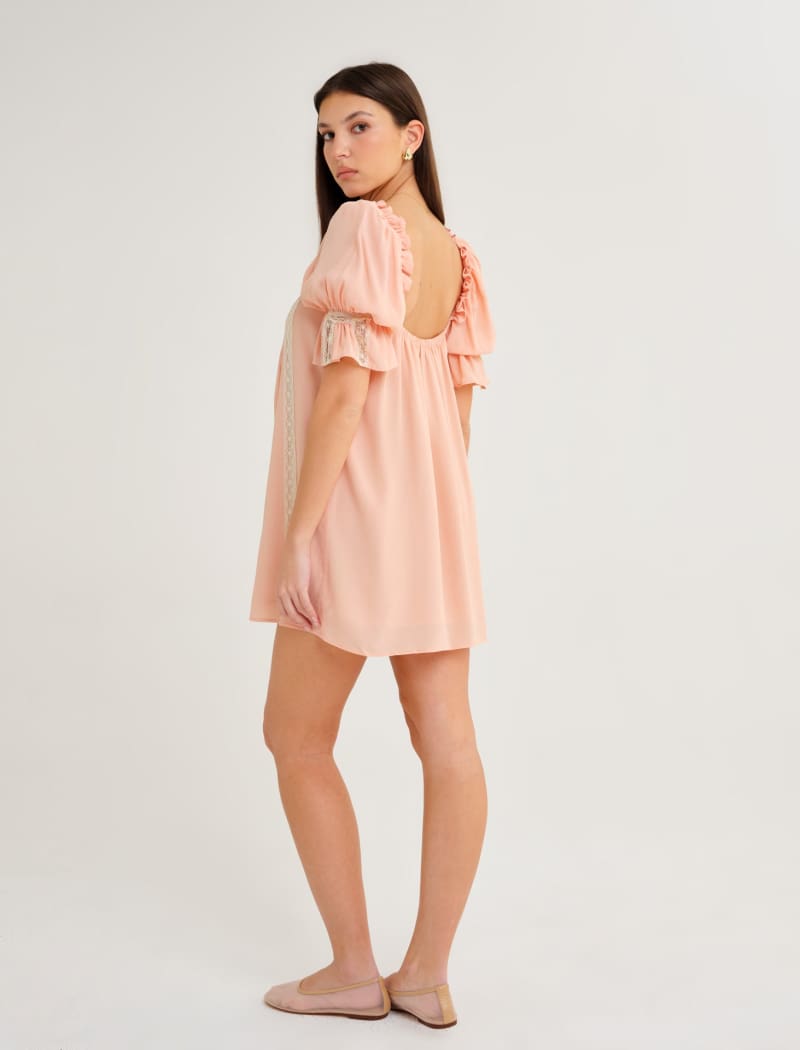 Heirloom Mini Dress | Peach Nectar - Mini Dress