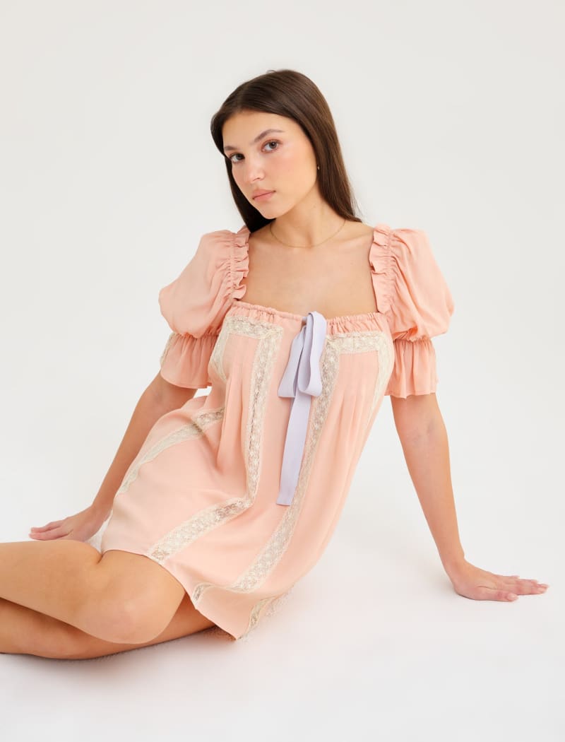 Heirloom Mini Dress | Peach Nectar - Mini Dress