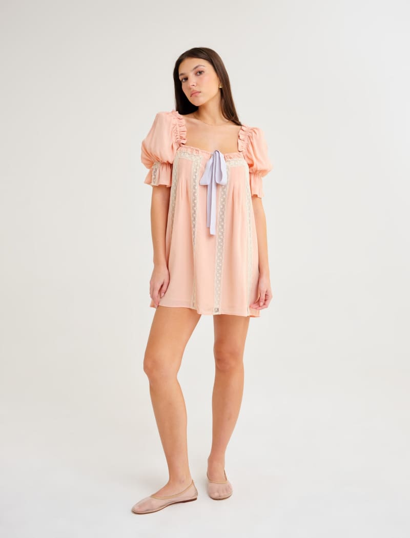 Heirloom Mini Dress | Peach Nectar - Mini Dress