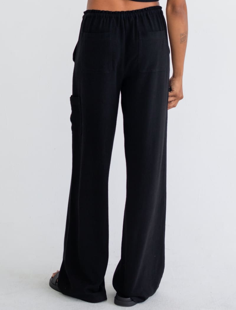 High Fidelity Pant | Black Linen - Pants