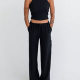 High Fidelity Pant | Black Linen - Pants