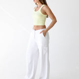 High Fidelity Pant | White Linen - Pants