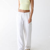 High Fidelity Pant | White Linen - Pants