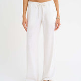 High Fidelity Pant | White Linen - Pants