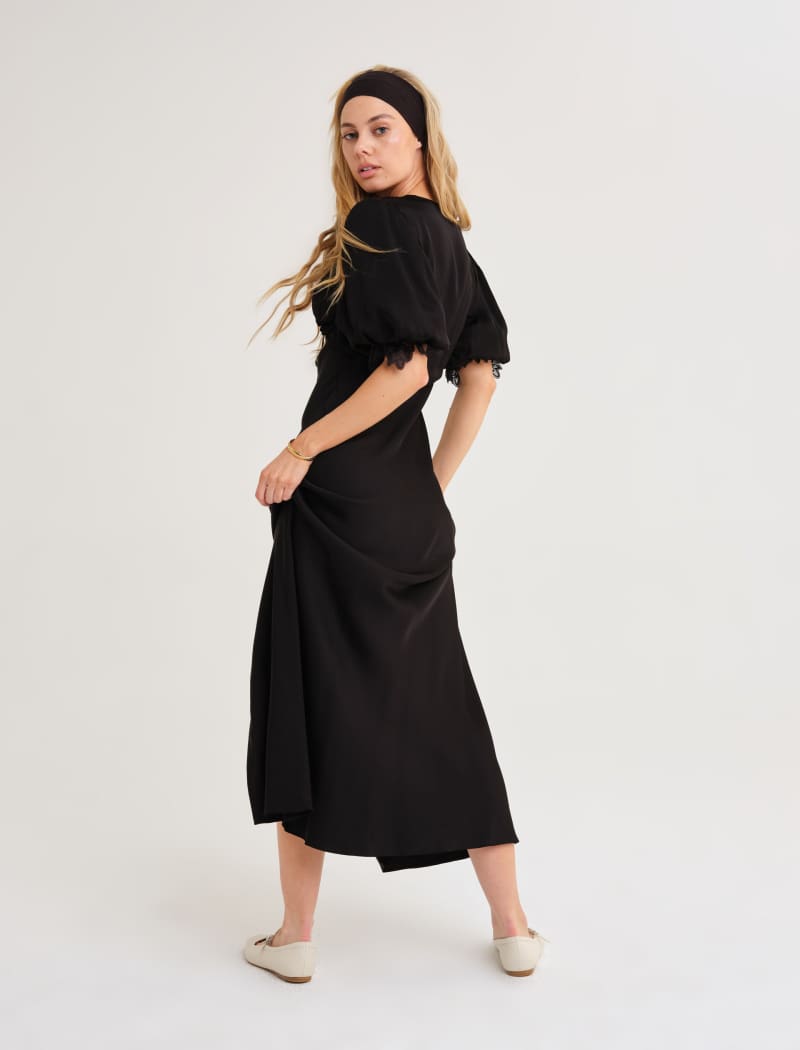 Honey Duster Maxi Dress | Black - Maxi Dress