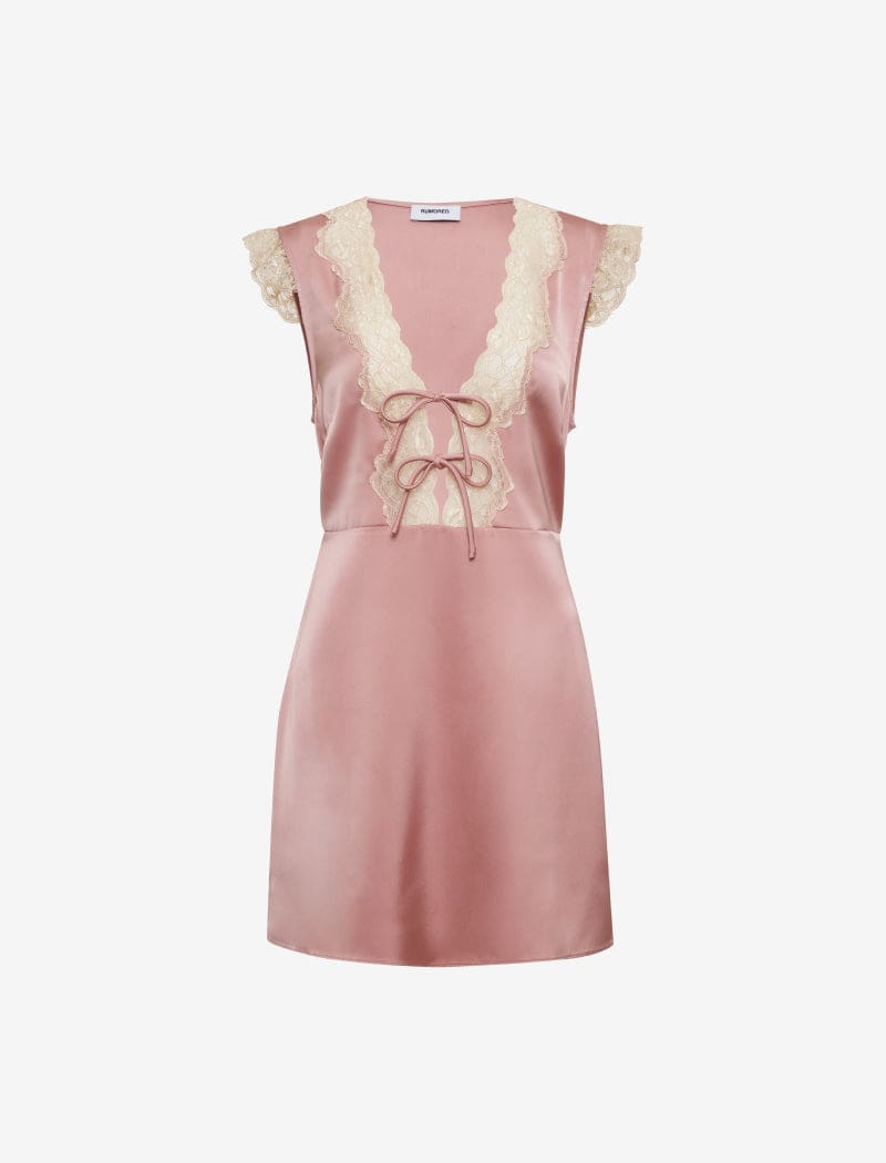 Honeycomb Mini Dress | Blush - Mini Dress