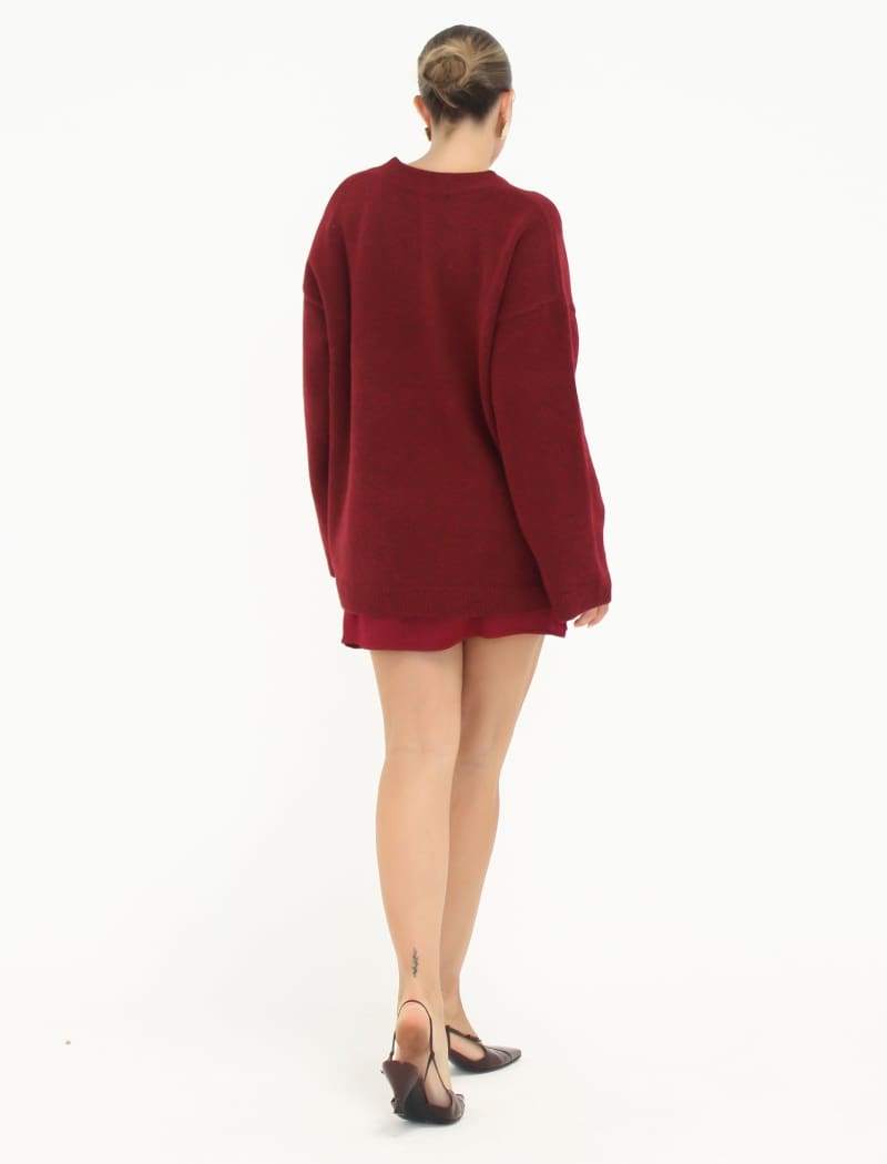 Hunter Crewneck | Merlot - Crewneck