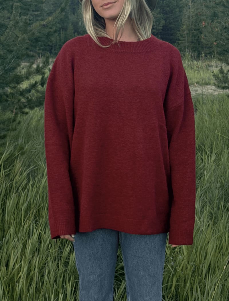 Hunter Crewneck | Merlot - Crewneck