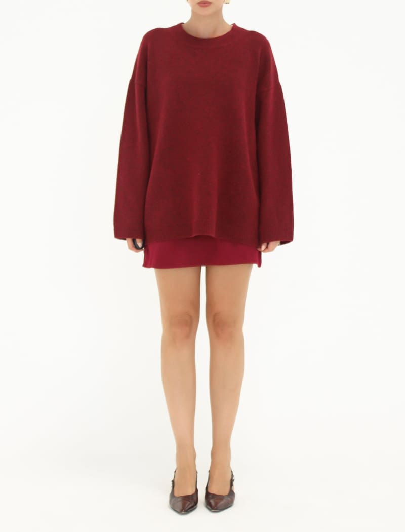 Hunter Crewneck | Merlot - Crewneck