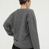 Hunter V-Neck Sweater | Charcoal - Sweaters