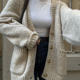 Jackson Hole Cardigan | Oat - Cardigan