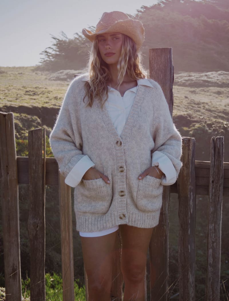 Jackson Hole Cardigan | Oat - Cardigan