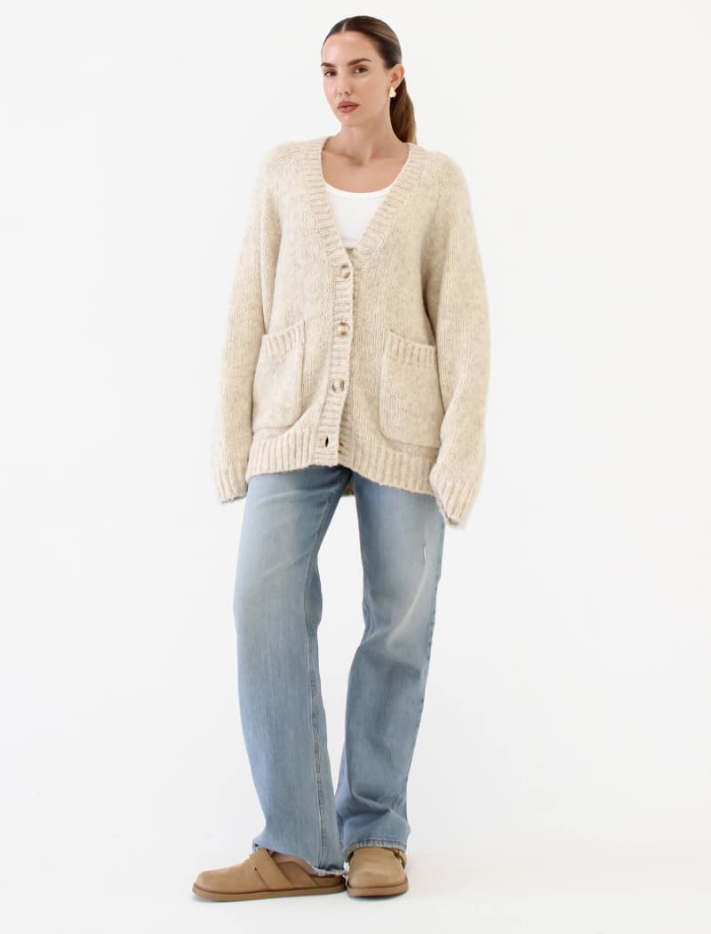 Jackson Hole Cardigan | Oat - Cardigan