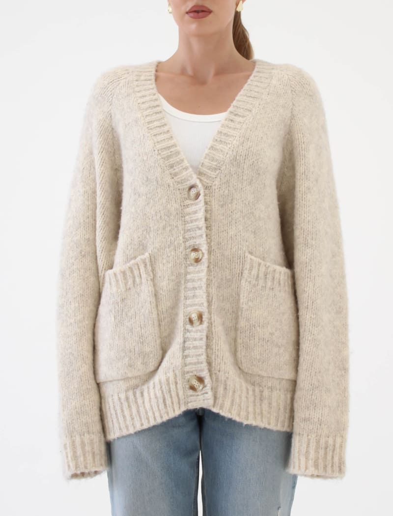 Jackson Hole Cardigan | Oat - Cardigan