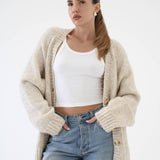 Jackson Hole Cardigan | Oat - Cardigan