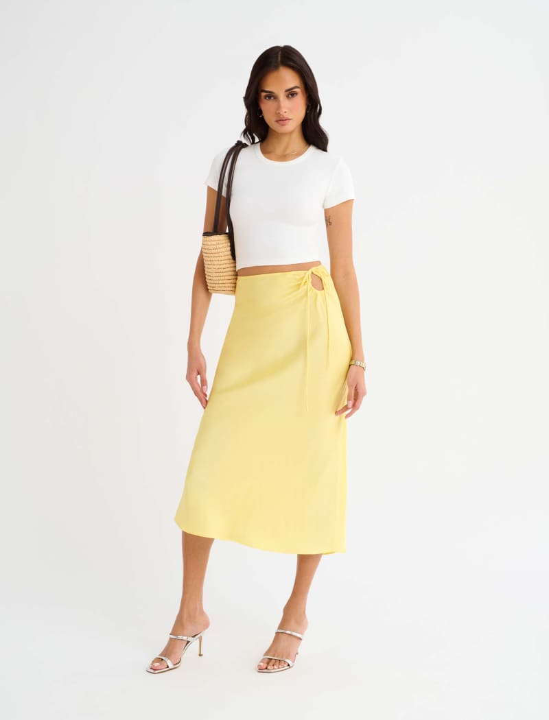 Kauai Keyhole Midi Skirt | Banana - Midi Skirt